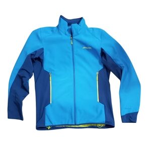 Patagonia Adze Hybrid Jacket Men's Sz M Blue Waffle Lining Polartec